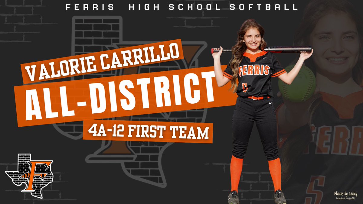 Congratulations to Landri Davis <a href="/landri_davis/">Landri Davis</a> and Valorie Carrillo on being named 1st Team All District 👏🏼💪🏼🥎 <a href="/castillo_ac/">Tonycastillo</a> <a href="/ferrisallsports/">Ferris All Sports Club</a> <a href="/FerrisISD/">Ferris ISD</a> #FAST