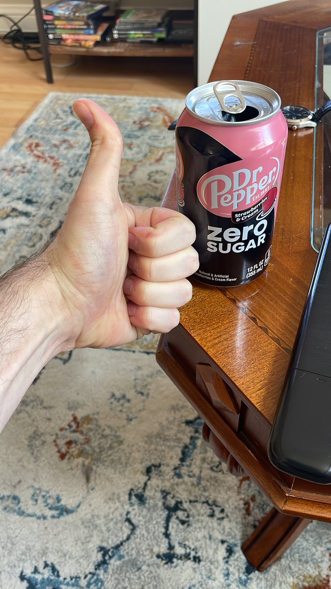 Dr Pepper strawberries and cream zero sugar