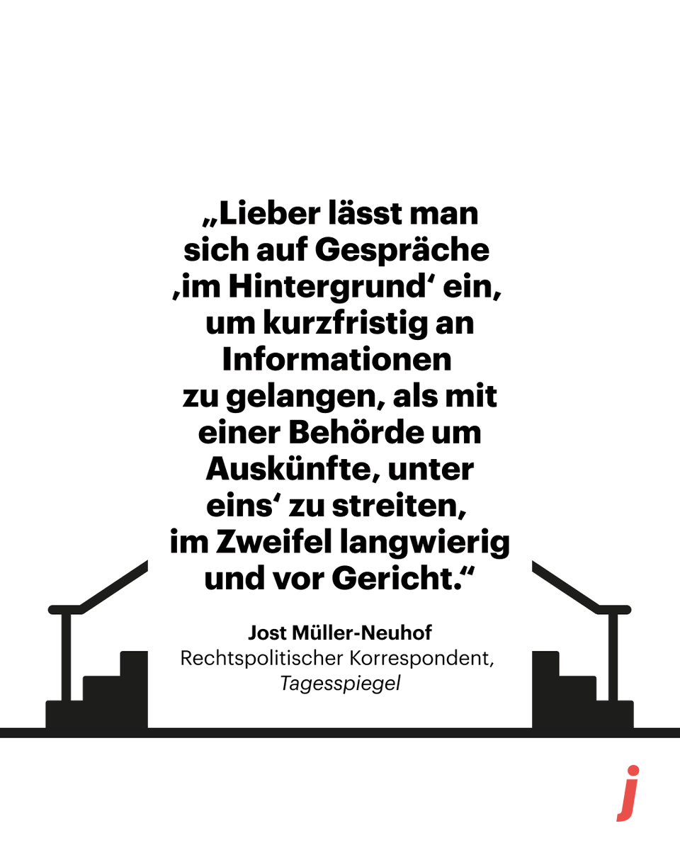 journ_online's tweet image. „Der Staat bestimmt selbst, mit wem er bevorzugt sein Wissen teilt“.
Jost Müller-Neuhof kritisiert im neuen journalist das Konzept „unter drei“ bei Regierungsbehörden.
Den ganzen Artikel hier frei lesen: journalist.de/meinung/meinun…