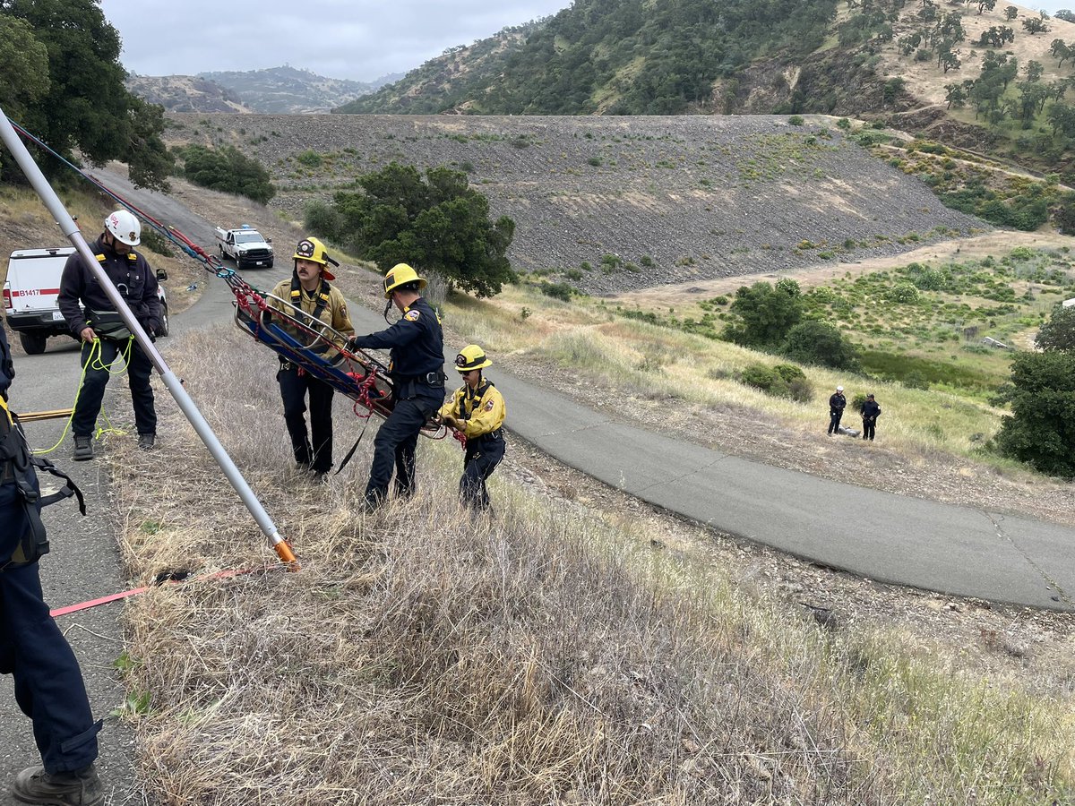 CAL FIRE LNU spent last week training our firefighters on rope rescue skills and techniques. The Rope Rescue Awareness and Operations class is a 40-hour course published by CAL FIRE Office of the State Fire Marshal State Fire Training. Skills included low and high angle rescue,