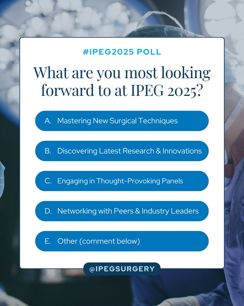 As #IPEG2025 QUICKLY approaches, the anticipation intensifies! We're curious: What are you most looking forward to?!

Drop a comment if we've missed your top pick. We can't wait to see what excites you the most about IPEG 2025.