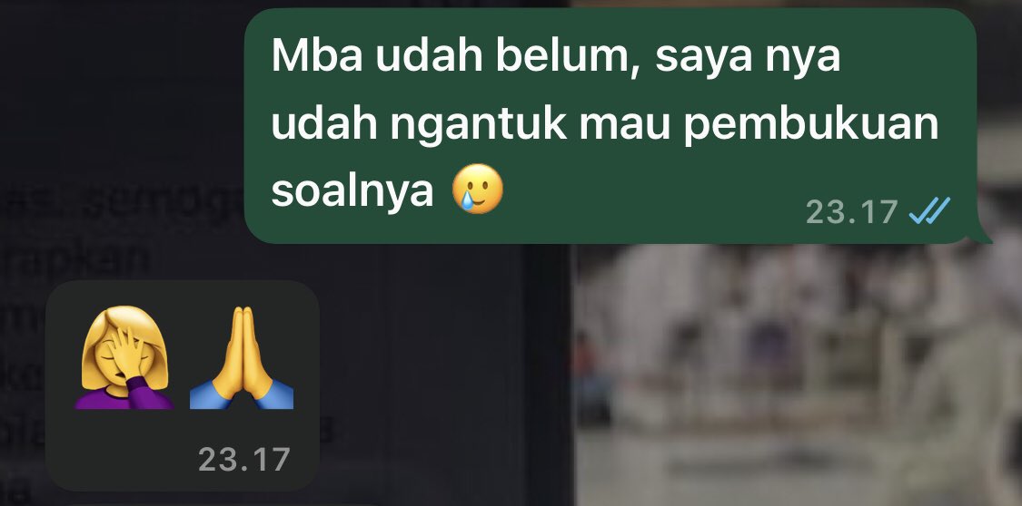lilisws's tweet photo. P maksud jwbn nya emot begini 😌 https://t.co/4sLGoSu7WB