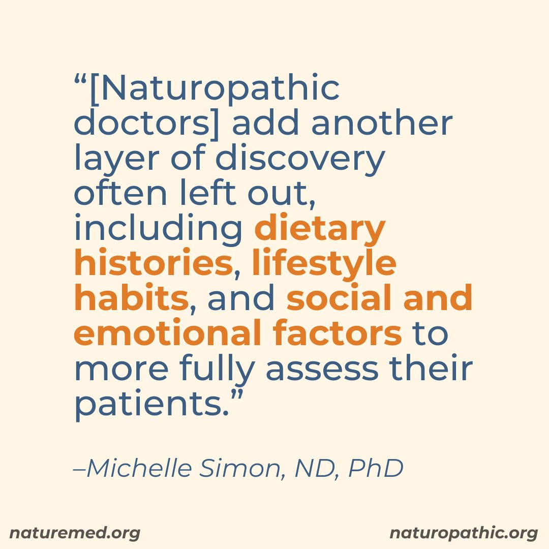 As #NatMedWeek2025 wraps up, Dr. Simon reminds us: NDs uncover what others might miss. It’s not just about symptoms—it’s about honoring the whole person. Thanks for celebrating true wellness with us! Learn more: bit.ly/4cLFkWs #CaringfortheWholeYou #NaturopathicMedicine