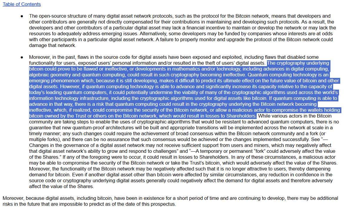 We have been waving the quantum threat flag for years, building the world’s first quantum-resistant, EVM-compatible hybrid blockchain while others dismissed the threat as distant sci-fi.

Now, BlackRock has updated its Bitcoin ETF filing with a clear warning: quantum computing