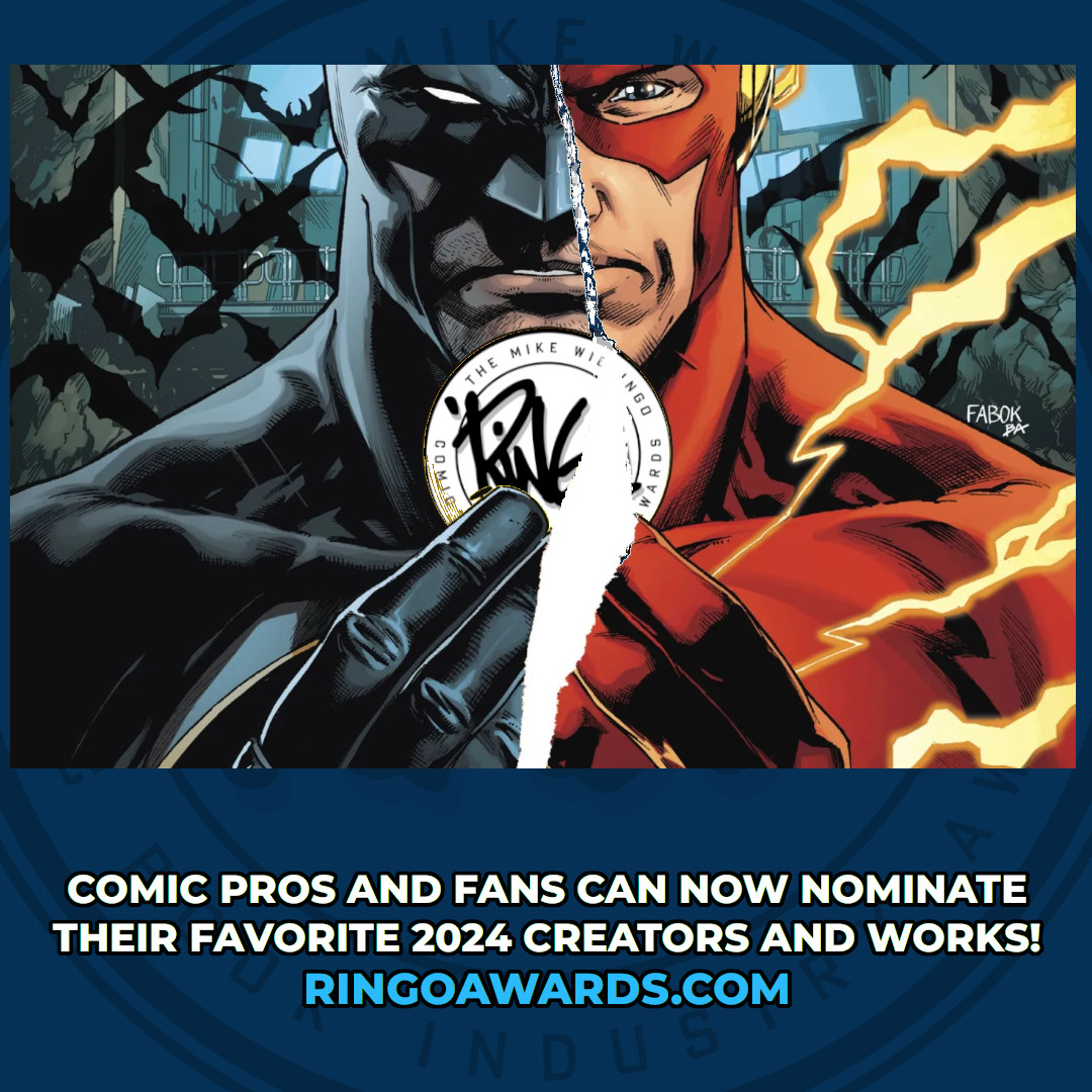 ringoawards's tweet image. The nomination phase of the Ringo Awards are open to ALL COMICS READERS (pro and fan alike). Submit your ballot today!
ringoawards.com
#ringoawards #ringoawards2025 #baltimorecomiccon