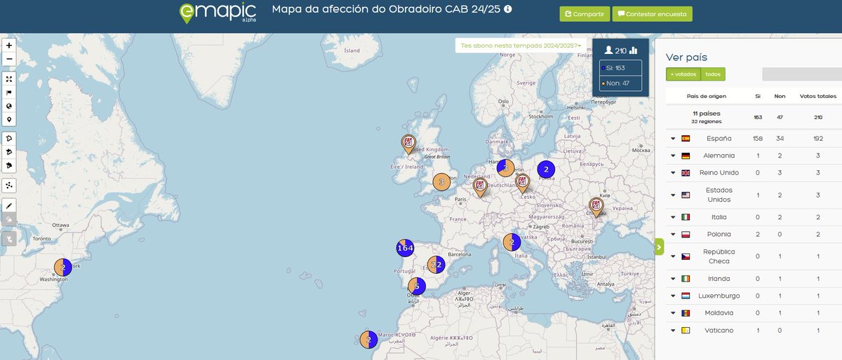 albertouve's tweet photo. @OBRADOIROCAB @_emapic Nun día xa temos máis de 200 participantes de 11 países e 32 rexións afeccionados do @OBRADOIROCAB e podemos seguir aumentando porque somos moitos máis ilusionados neste #final_do_camiño https://t.co/LXab4zN7SG https://t.co/s66hg3QP2R