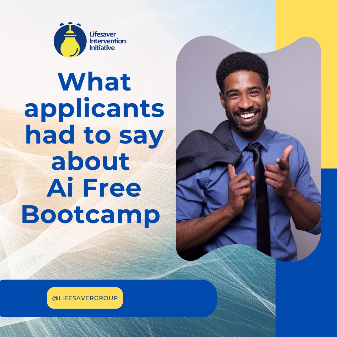 lifesaver_ng's tweet photo. See what one of the applicants had to say. Applications are currently ongoing.
Register with the link below
https://t.co/JJzwSxC8Fd
#aifreecourse #freeai #freecoursesonline https://t.co/GxsjKR79ui