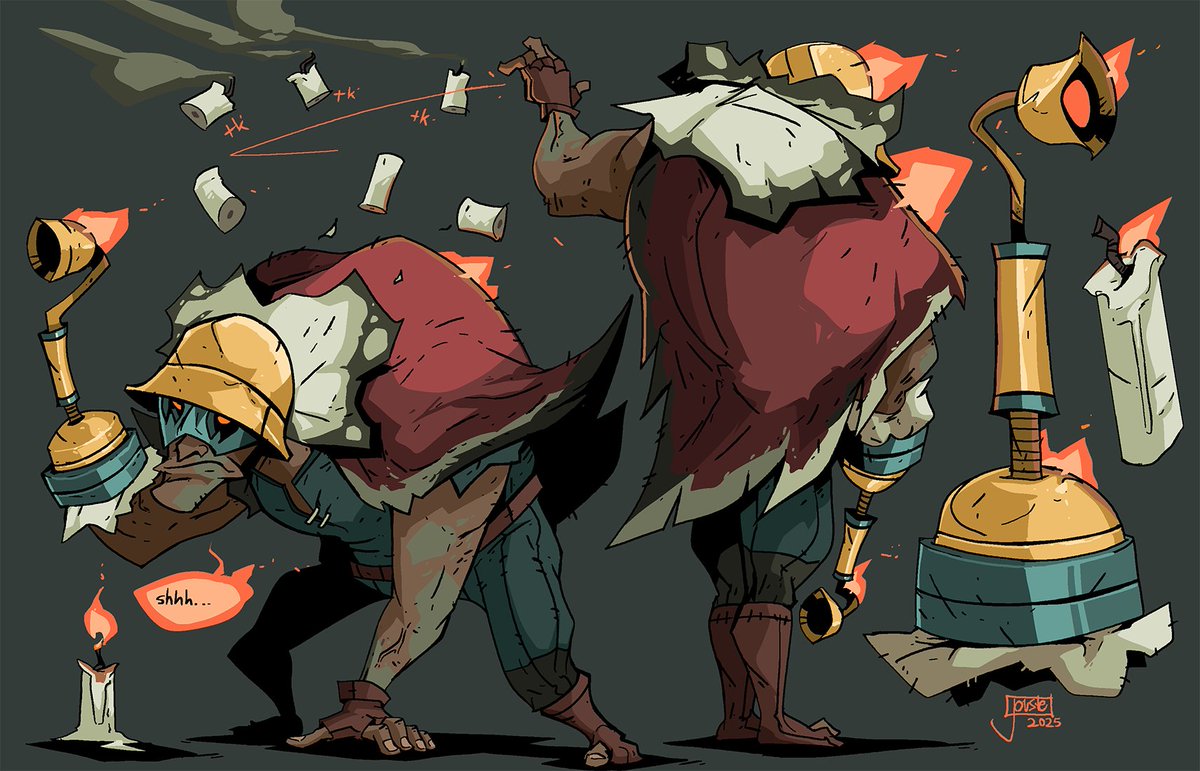 The Mad Snuffer!
Take care candles! The Mad Snuffer is here to extinguish all candlelight! Saturated in soot, this dark dweller can deal out flame finishing flicks from afar! It seems like that candelabra of yours in in for a cataclysmic cull  that will deliver you into the dark!