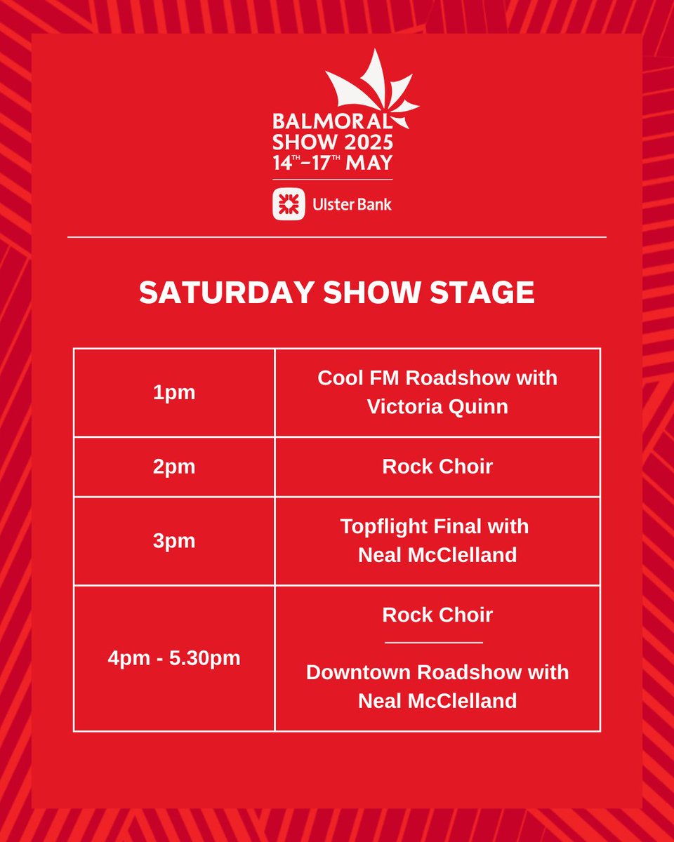 Downtown Radio (@downtownradio) on Twitter photo Weโre all set for another exciting year at the <a href="/balmoralshow/">Balmoral Show</a> - we canโt wait for the return of the Downtown Show Stage with <a href="/dennysince1820/">Denny Ireland</a> this year!
Weโve got live radio shows, line-dancing sessions, giveaways & performances ,๐ถ ๐ค
Come on down & say hello ๐ Weโre all set for another exciting year at the <a href="/balmoralshow/">Balmoral Show</a> - we canโt wait for the return of the Downtown Show Stage with <a href="/dennysince1820/">Denny Ireland</a> this year!
Weโve got live radio shows, line-dancing sessions, giveaways & performances ,๐ถ ๐ค
Come on down & say hello ๐
