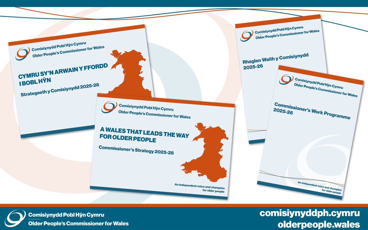 The Commissioner has published her three-year Strategy, together with her Work Programme for 2025-26. 

Take a look and find out more about the action she is taking to deliver positive change for older people.

olderpeople.wales/commissioners-…