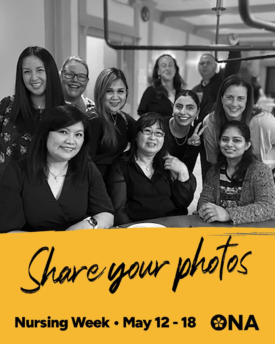 ontarionurses's tweet image. We&apos;d love to see how you and your colleagues are marking #NursingWeek. Be sure to share your photos with ONA by emailing them to digital@ona.org with the subject &quot;Nursing Week&quot;!