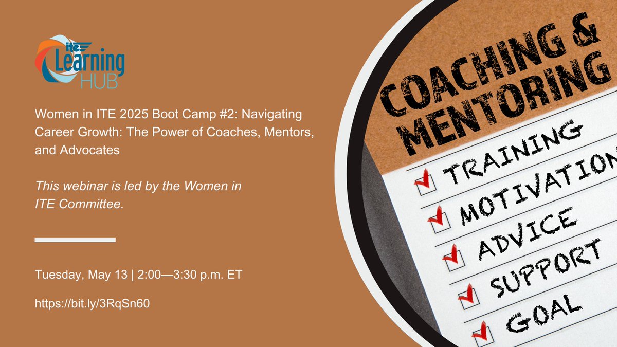 Join us May 13 for WITE 2025 Boot Camp #2: Navigating Career Growth! Learn how coaches, mentors &amp; advocates can shape your journey. Hear real stories, get actionable insights, and grow your network.
🕑 2–3:30 PM ET | 🔗 bit.ly/3RqSn60
#WITE2025 #CareerGrowth
