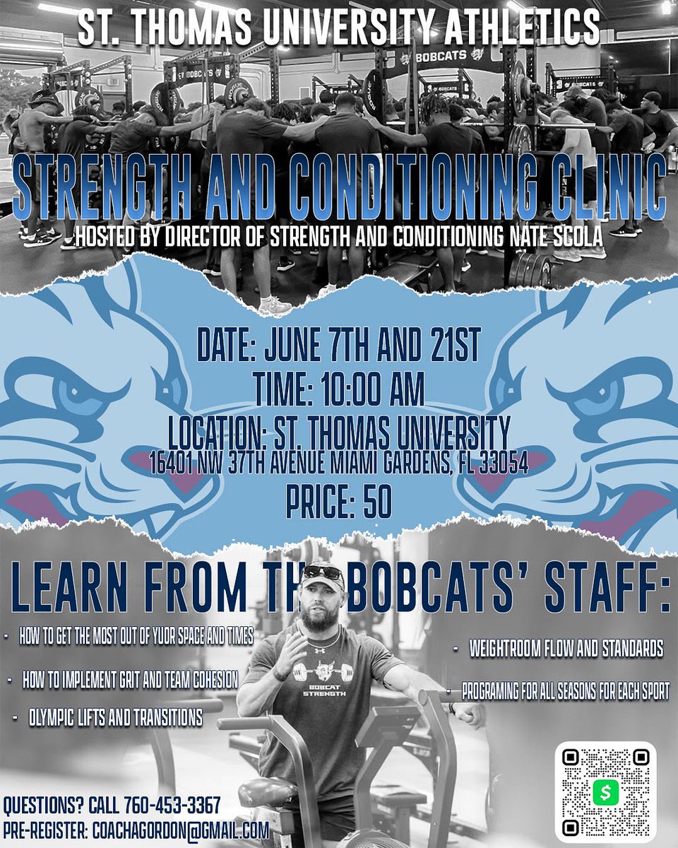Steven Everson (@coacheverson_) on Twitter photo Looking to take your program to the next level? The best way to start is by perfecting your crafts in the weight room. <a href="/STU_Football/">STU Football</a> and I are lucky to have one of the best strength and conditioning coach in South Florida. Don’t miss your opportunity to learn from <a href="/Coach_Scola/">Nate Scola</a> Looking to take your program to the next level? The best way to start is by perfecting your crafts in the weight room. <a href="/STU_Football/">STU Football</a> and I are lucky to have one of the best strength and conditioning coach in South Florida. Don’t miss your opportunity to learn from <a href="/Coach_Scola/">Nate Scola</a>