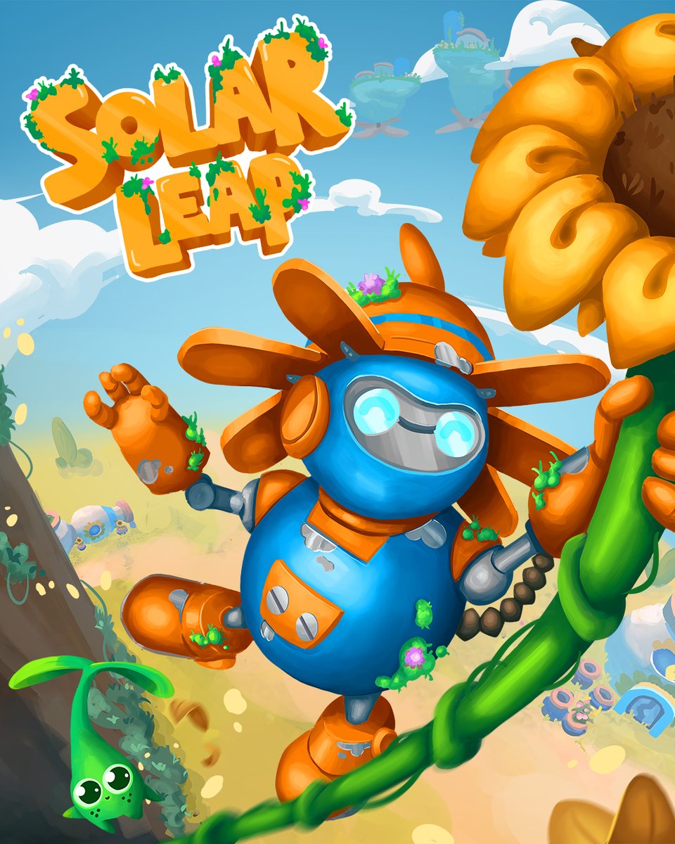 solarleapgame's tweet photo. Helio just took off! 🚀🌻
Check out our exclusive poster reveal - what’s your take on it? 👀
Drop your theories, favorite details, or just a 🌻 if you're as excited as we are!

#indiegame #cozygames #gamedev #platformergame #nintendoswitch #solarleapgame https://t.co/MnbNehTMN7