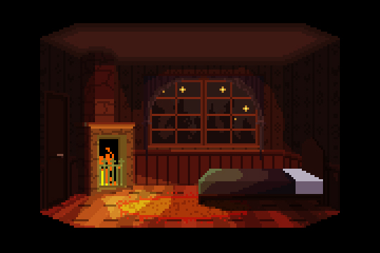 vbgamecoding's tweet image. A cozy room #pixelart #gamedev #pointandclick #gamedevelopment #indiedev #ドット絵.