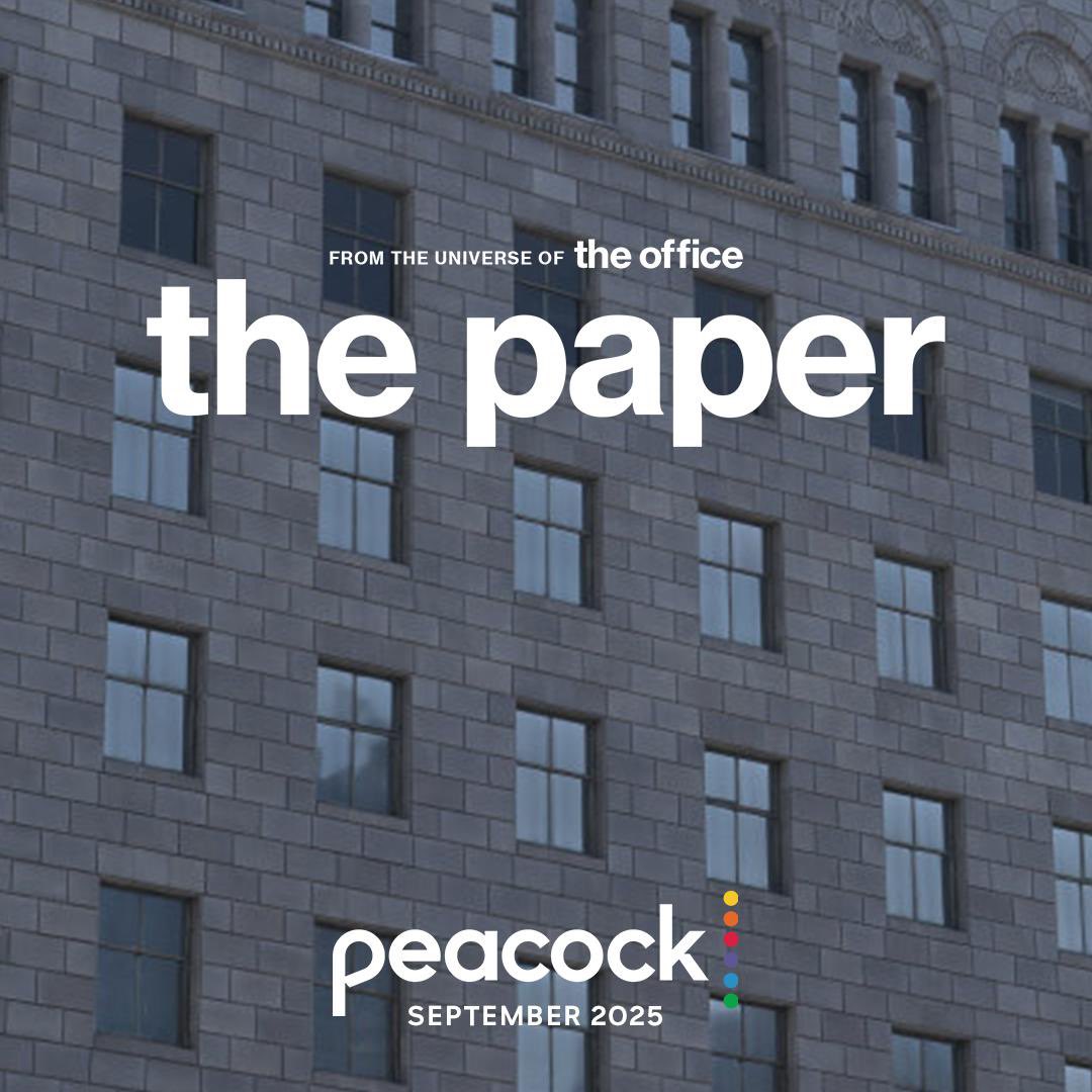 CultureCrave's tweet image. First look at the #TheOffice follow-up series — ‘The Paper’ 🗞️

Premiering September 2025 on Peacock