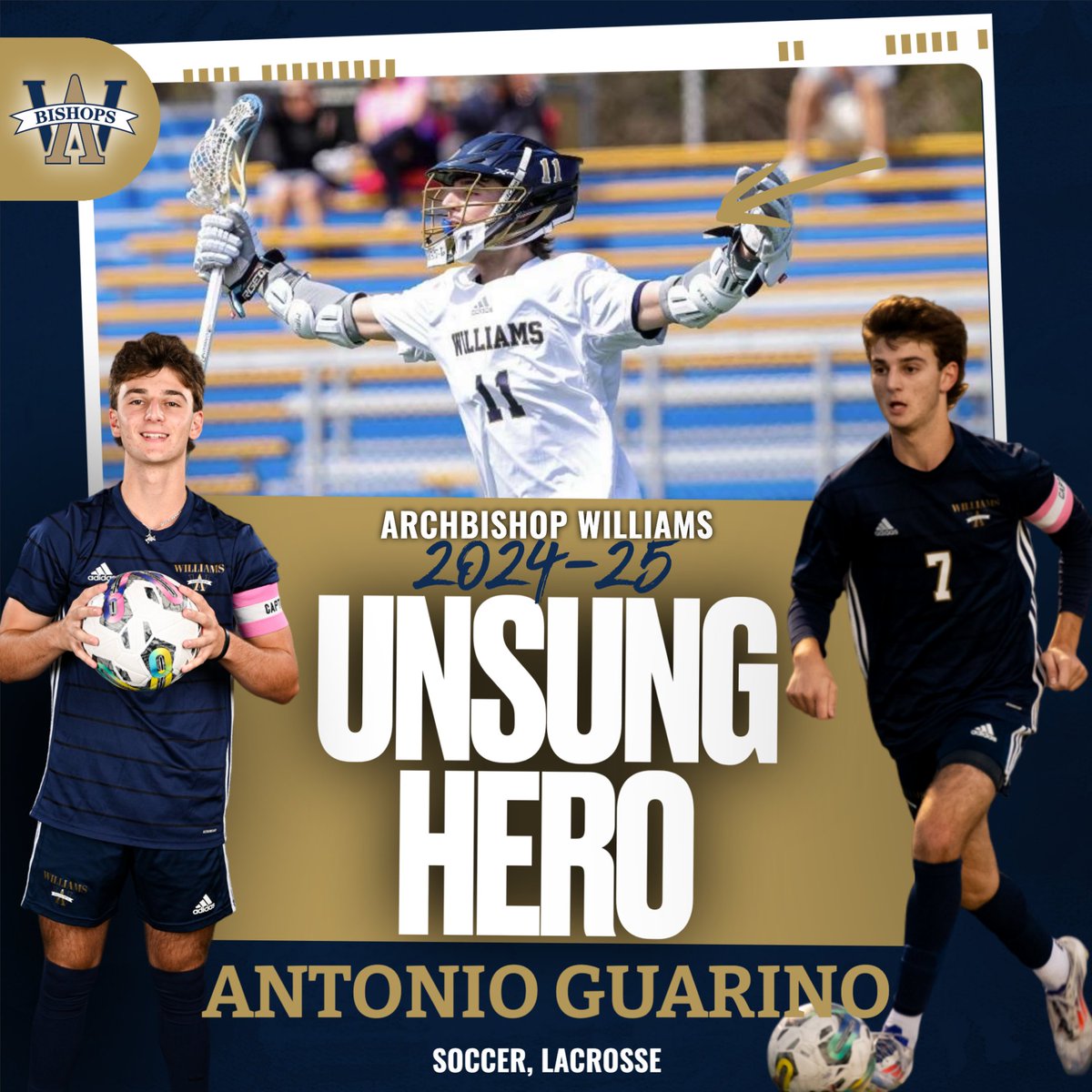 Congratulations to Senior Antonio Guarino on being named this years Male Unsung Hero! Way to go Tony! #rollbills
