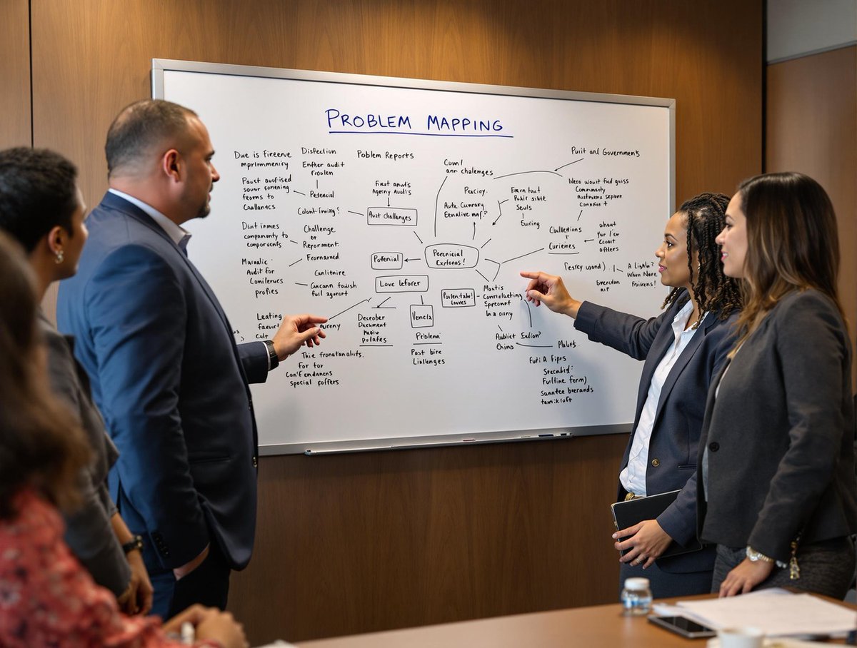 When meeting with a government client, the conversation doesn't start with a pitch about how great the product is.  

That approach would lose them immediately.

Government officials meet with vendors constantly and are used to hearing sales scripts. What stands out is an