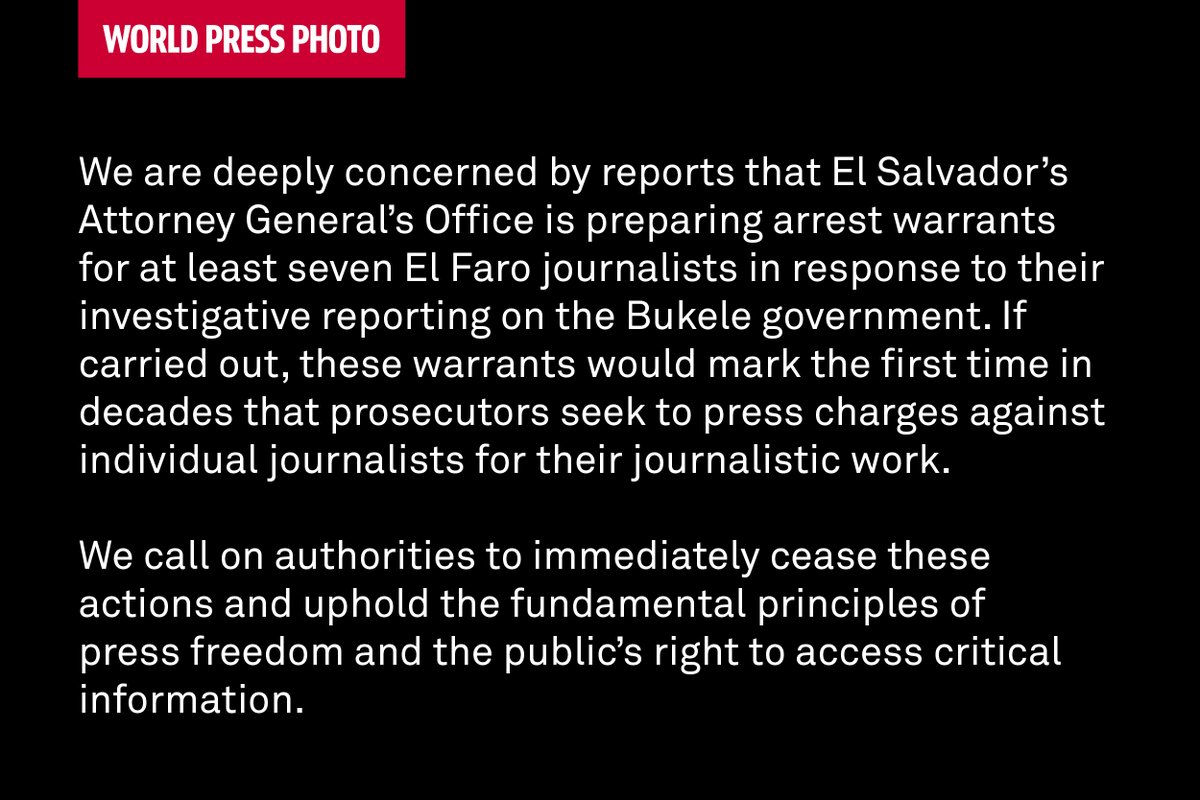 Press freedom is under siege in El Salvador, with <a href="/elfaroenglish/">El Faro English</a> journalists facing potential arrest warrants amid escalating government repression. Read more: elfaro.net/en/202515/el_s…