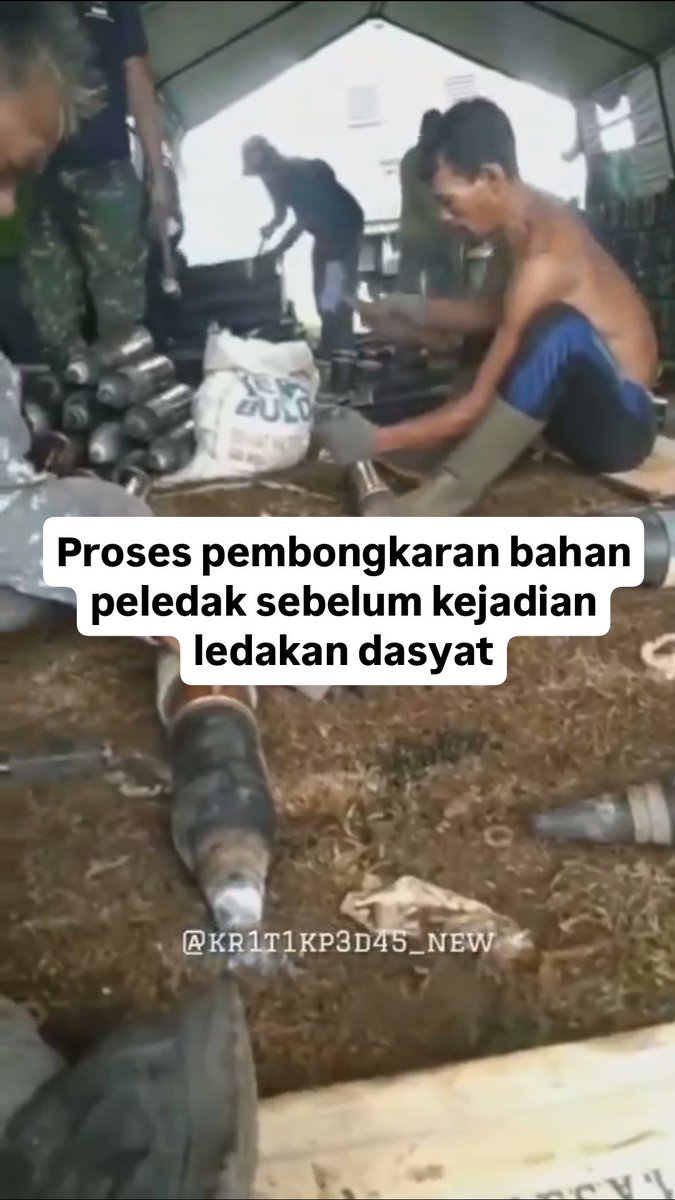 Kejanggalan Proses Pemusnahan sebelum terjadinya Ledakan Dasyat di Garut‼️

A Thread