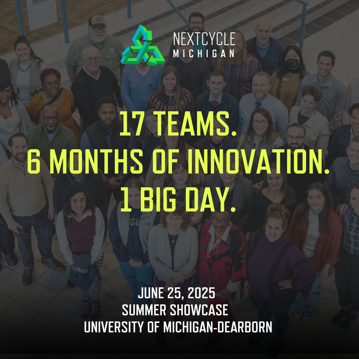 Seventeen teams are getting support through #NextCycleMichigan to grow Michigan’s circular economy—developing projects in recycling, composting, food recovery and more. tinyurl.com/pn6pt7nf

Catch them pitch their ideas at the Summer Showcase June 25! tinyurl.com/3f28wjpk