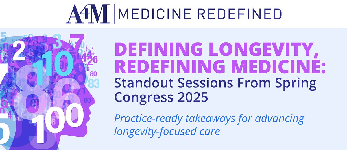 ❓What does the promise of longevity medicine look like in practice?

From ovarian longevity to glymphatic clearance and AI-enhanced protocols, this year’s sessions delivered one unifying message: the future of care is proactive, precise, and personal
🔗go.a4m.com/3GQucM1