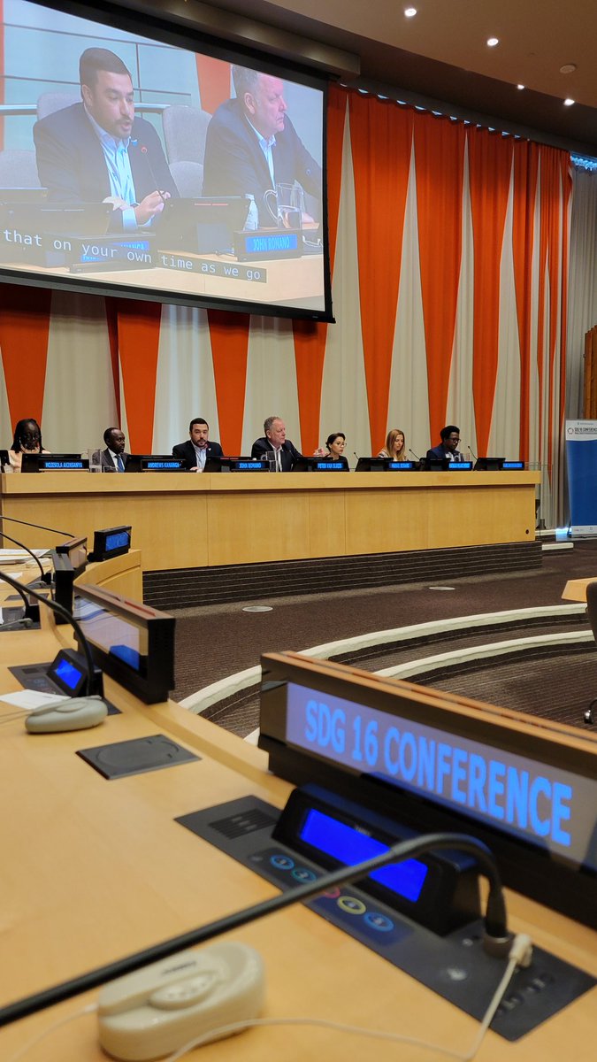 Beginning now...presentation of the 2025 Rome Declaration on #SDG16+, "A Compass for Navigating through the Geopolitical Storm". Watch online at : webtv.un.org
