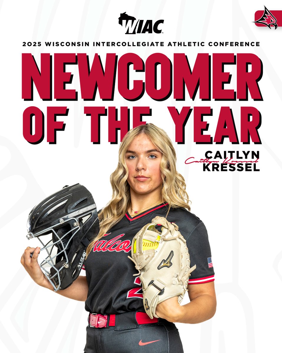 UW-River Falls Athletics (@uwrffalcons) on Twitter photo Congratulations to <a href="/UWRFSOFTBALL/">UWRF Falcon Softball</a> freshman Caitlyn Kressel, named the WIAC Newcomer of the Year! 👏🥎
🗞️ » tinyurl.com/2ew5rxxc
#FFT Congratulations to <a href="/UWRFSOFTBALL/">UWRF Falcon Softball</a> freshman Caitlyn Kressel, named the WIAC Newcomer of the Year! 👏🥎
🗞️ » tinyurl.com/2ew5rxxc
#FFT