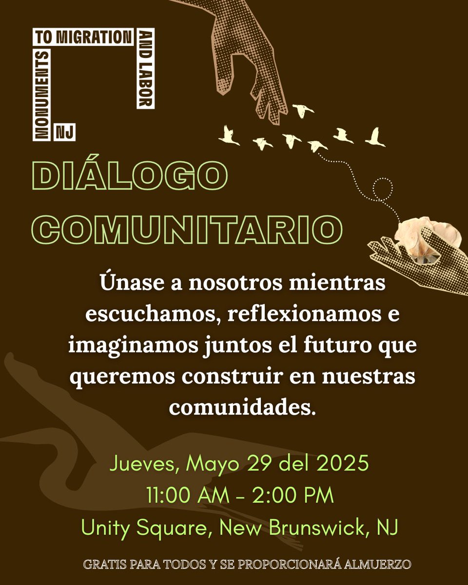 CCDOM1's tweet image. Join Unity Square community center on May 29th located at 81 Remsen Ave. New Brunswick as they join in community to foster collaborative conversation around labor and migration in the New Brunswick Area! Lunch will be provided! 

#ccdom #CatholicCharitiesDOM #unitysquare