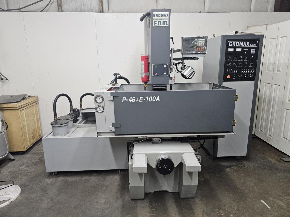 EdgeUpdate's tweet image. 2013 Gromax P46 + E100 Manual Sinker EDM
- LOW Hours - 474 
- 100 Amp Power Supply
- Digital Read Outs, X, Y and Z
Under Power.  Ready for inspection
edgemachinetools.com/equipment/8013…