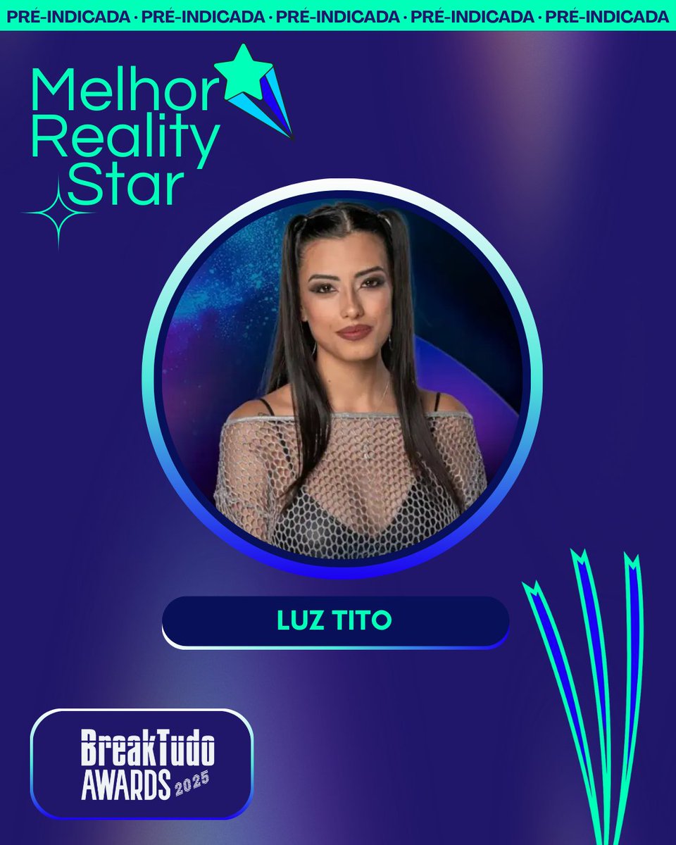 breaktudoawards's tweet image. Luz Tito (#LuzTito ) ✨, do Gran Hermano Argentina, está pré-indicada a Melhor Reality Star no BreakTudo Awards 2025! 🏆

📅As votações começam em 15 de maio no site oficial.

Os 8 mais votados avançam para a última fase! 🔥
bit.ly/3S1VrFV #BreakTudoAwards #GranHermano