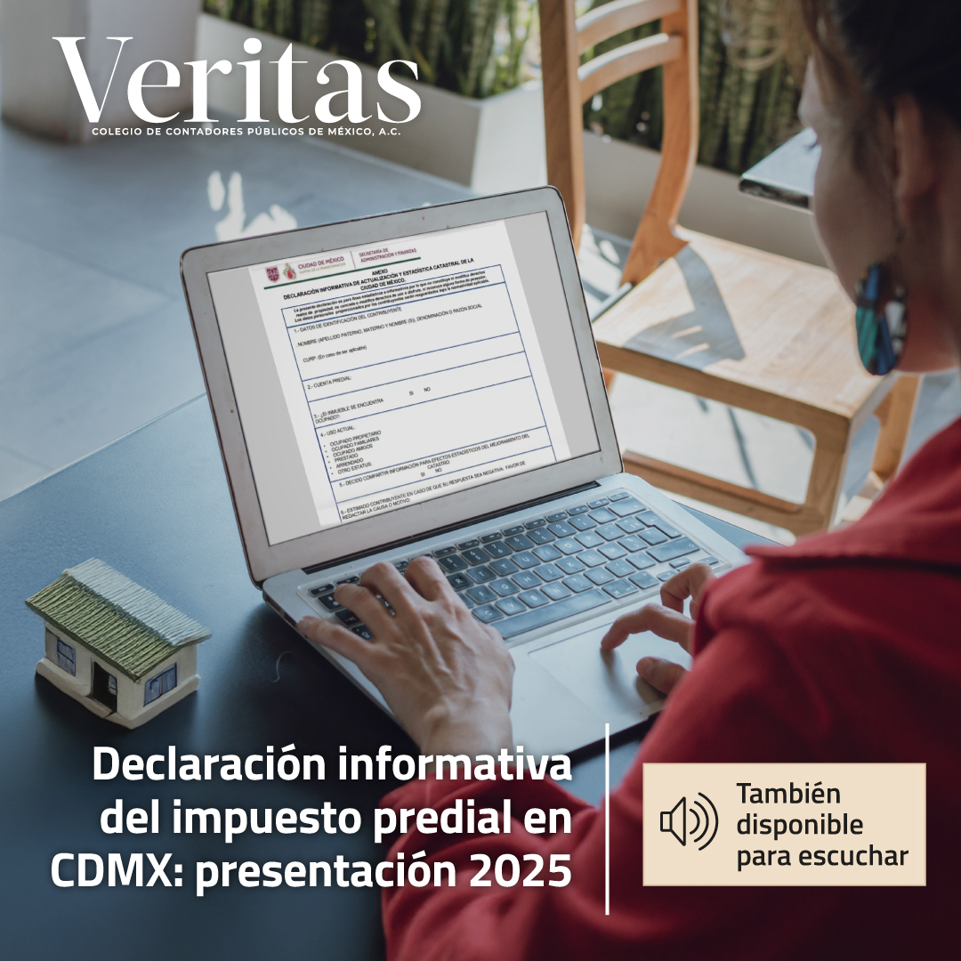 colegiocpmexico's tweet photo. #RevistaVeritas | Los #contribuyentes, sujetos al impuesto #predial en la #CDMX, deben tener en cuenta que la fecha límite para presentar la #declaración informativa de actualización y estadística #catastral de la CDMX es el 30 de junio de 2025.

👉https://t.co/c6t6gKiuM5 https://t.co/mYXaQck9mr