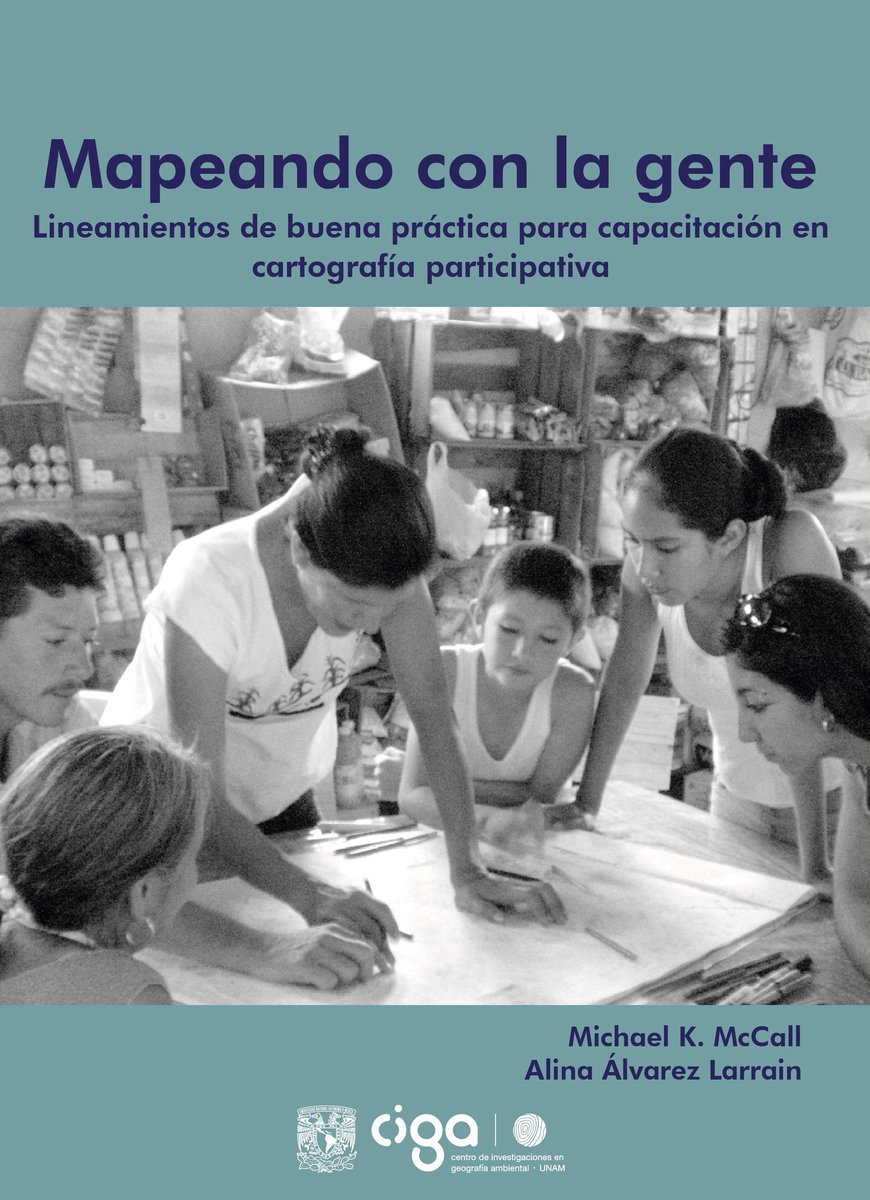 #Recomendación
_Mapeando con la gente. Lineamientos de buena práctica para capacitación en cartografía participativa_ del #CIGAUNAM 

Descárgalo en PDF: acortar.link/q7lBdJ