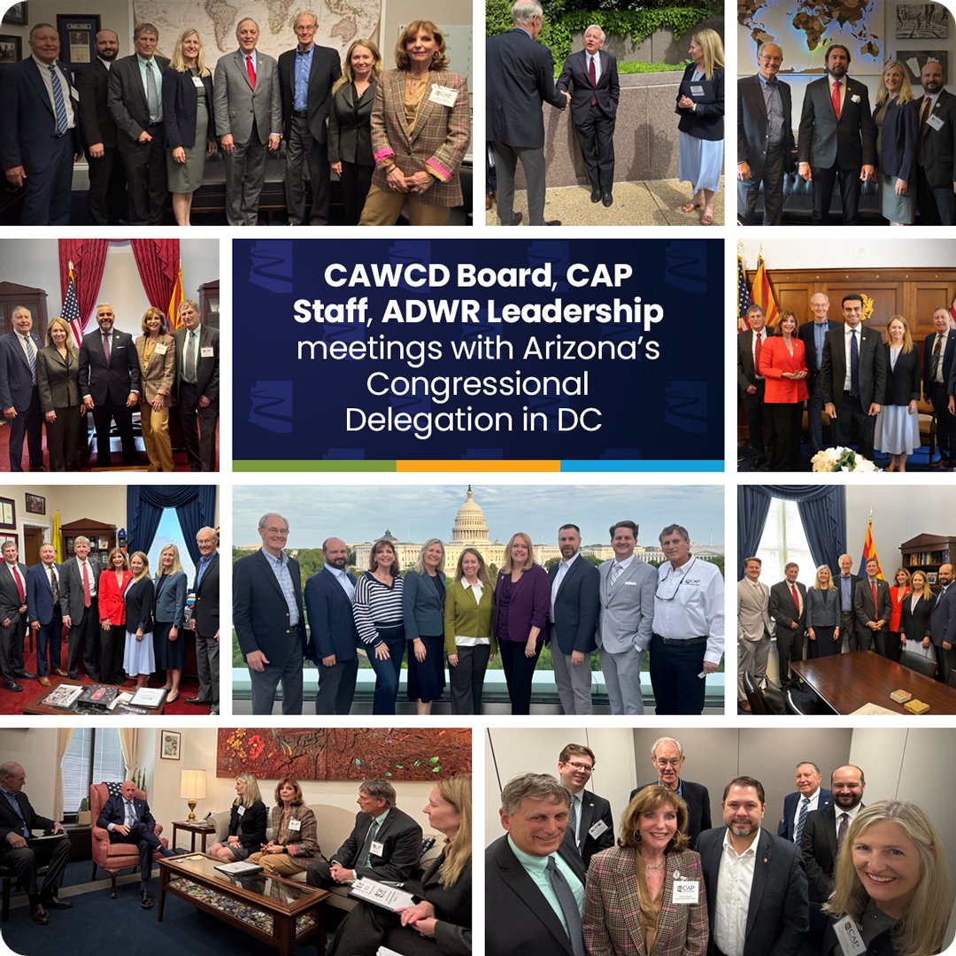Thanks to all who met with our CAWCD Board and CAP staff members, as well as Arizona Department of Water Resources leadership. It was an incredible opportunity to reinforce the vital importance of Arizona's Colorado River supplies.