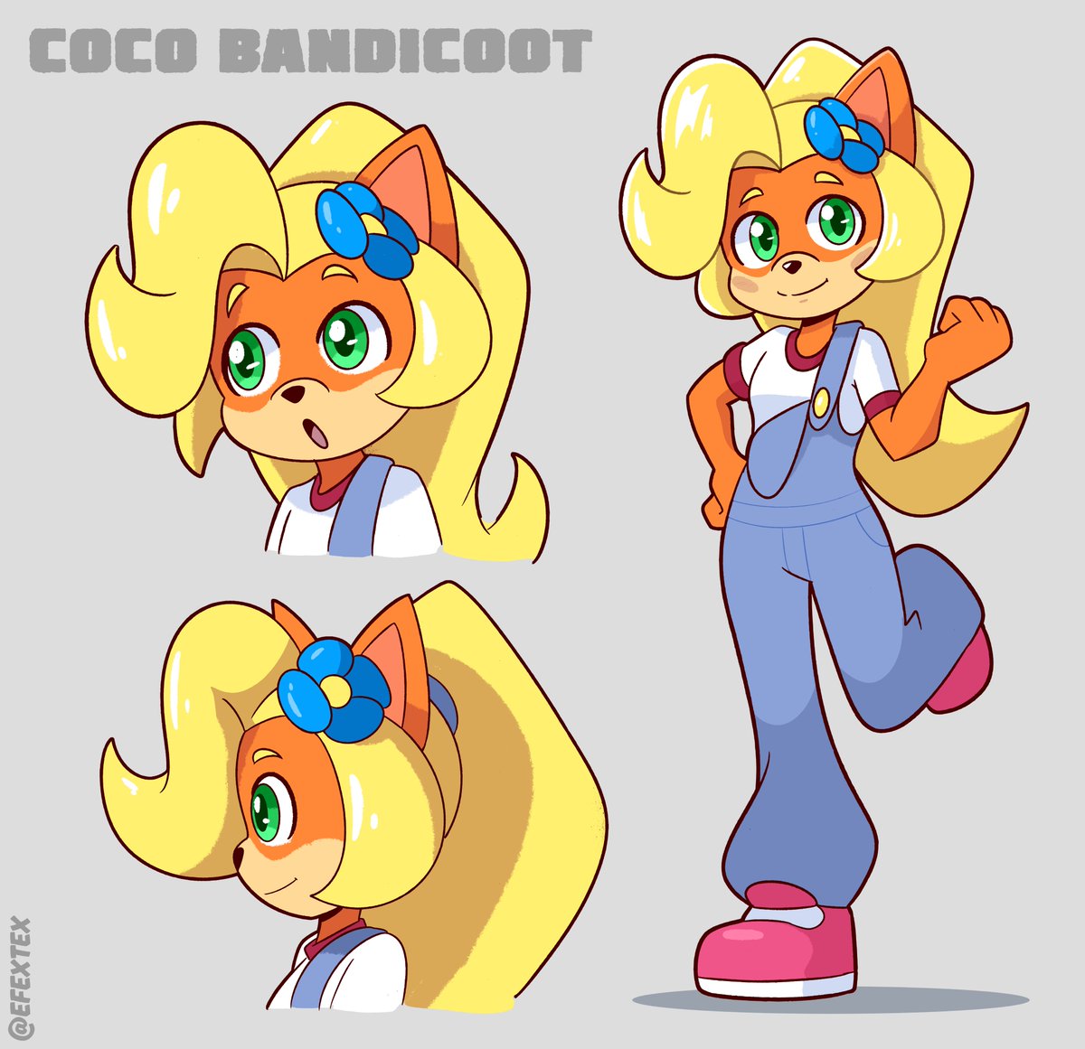 ~ Art Style Practice ~
🌻Coco Bandicoot 🌻 

#CrashBandicoot