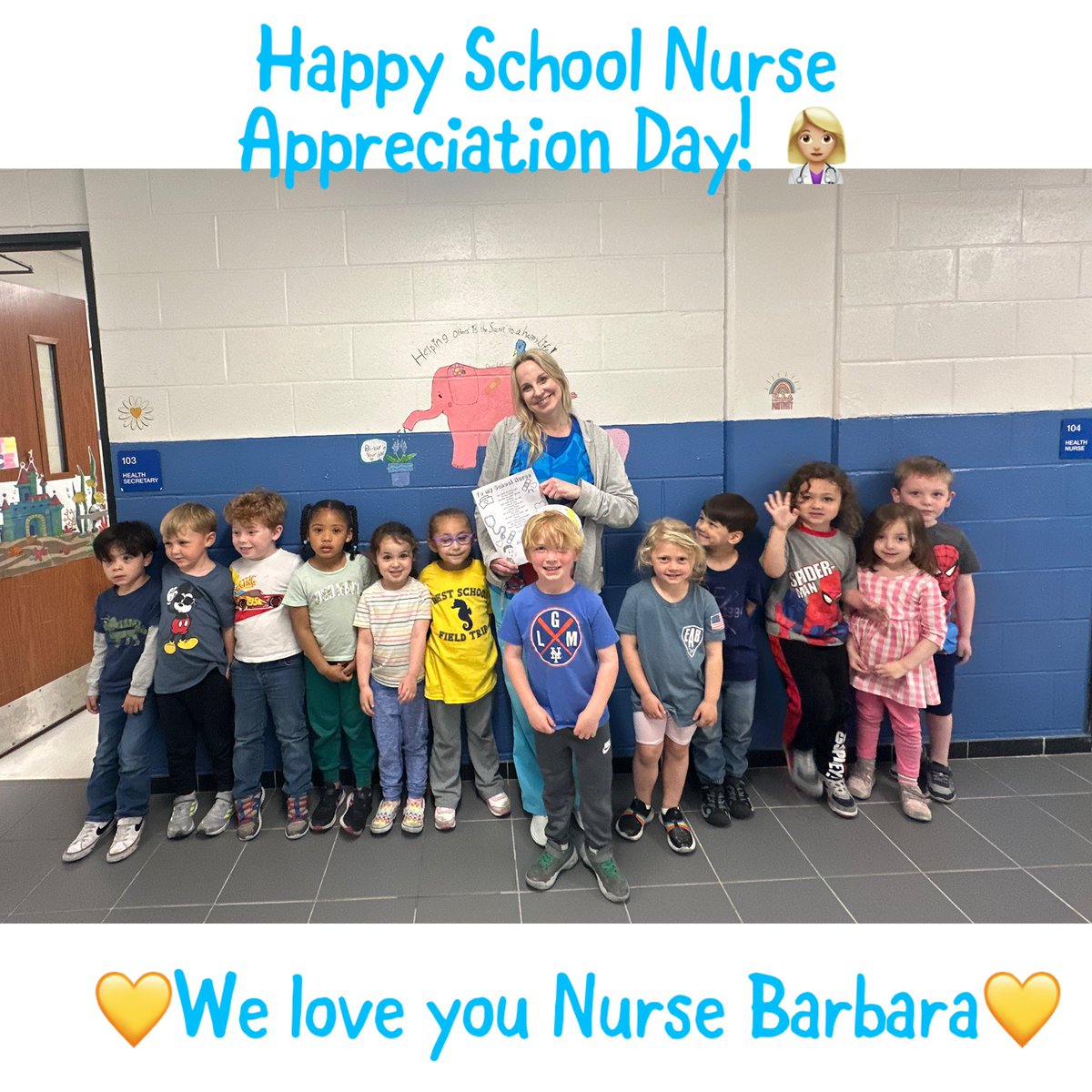 Jessica Biscardi (@msjschairer) on Twitter photo Thank you Nurse Barbara for showing us love and care each and everyday. We are so lucky to have you as our school nurse! <a href="/WestSchoolLBNY/">West School</a> π©πΌββοΈππ Thank you Nurse Barbara for showing us love and care each and everyday. We are so lucky to have you as our school nurse! <a href="/WestSchoolLBNY/">West School</a> π©πΌββοΈππ