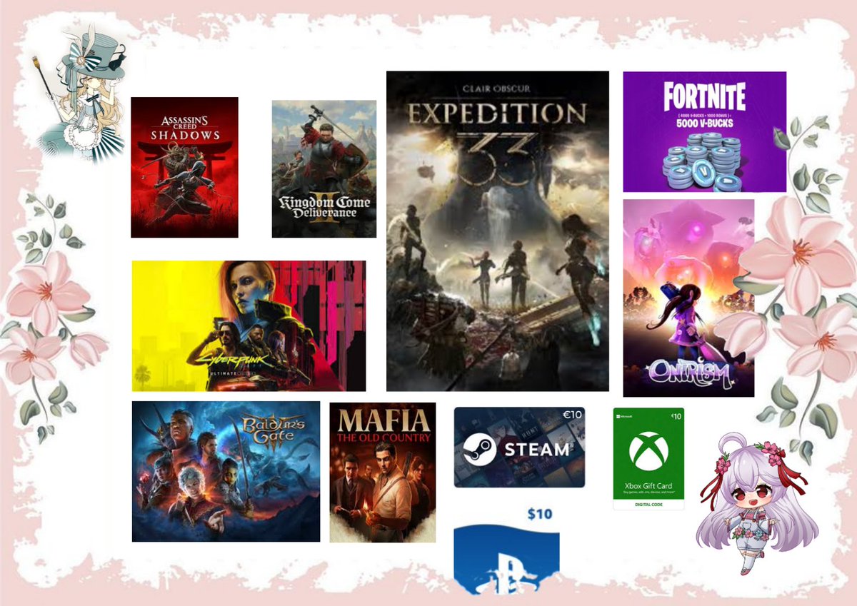 CherryyGarden's tweet image. Winner choice: 🌸

Steps: 
Follow: me (@CherryyGarden) and @QueenFloraeli 

Like 🩷 and repost ♻️ 

Comment: Which are you picking?  And what made you want it. 

Time: Friday 🌸 

Prize list in comments: ⬇️