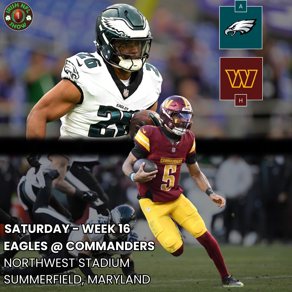 A big divisional clash double header confirmed tonight for the Saturday night Christmas week 🎄🏈

2 days out from the full schedule release for 2025.