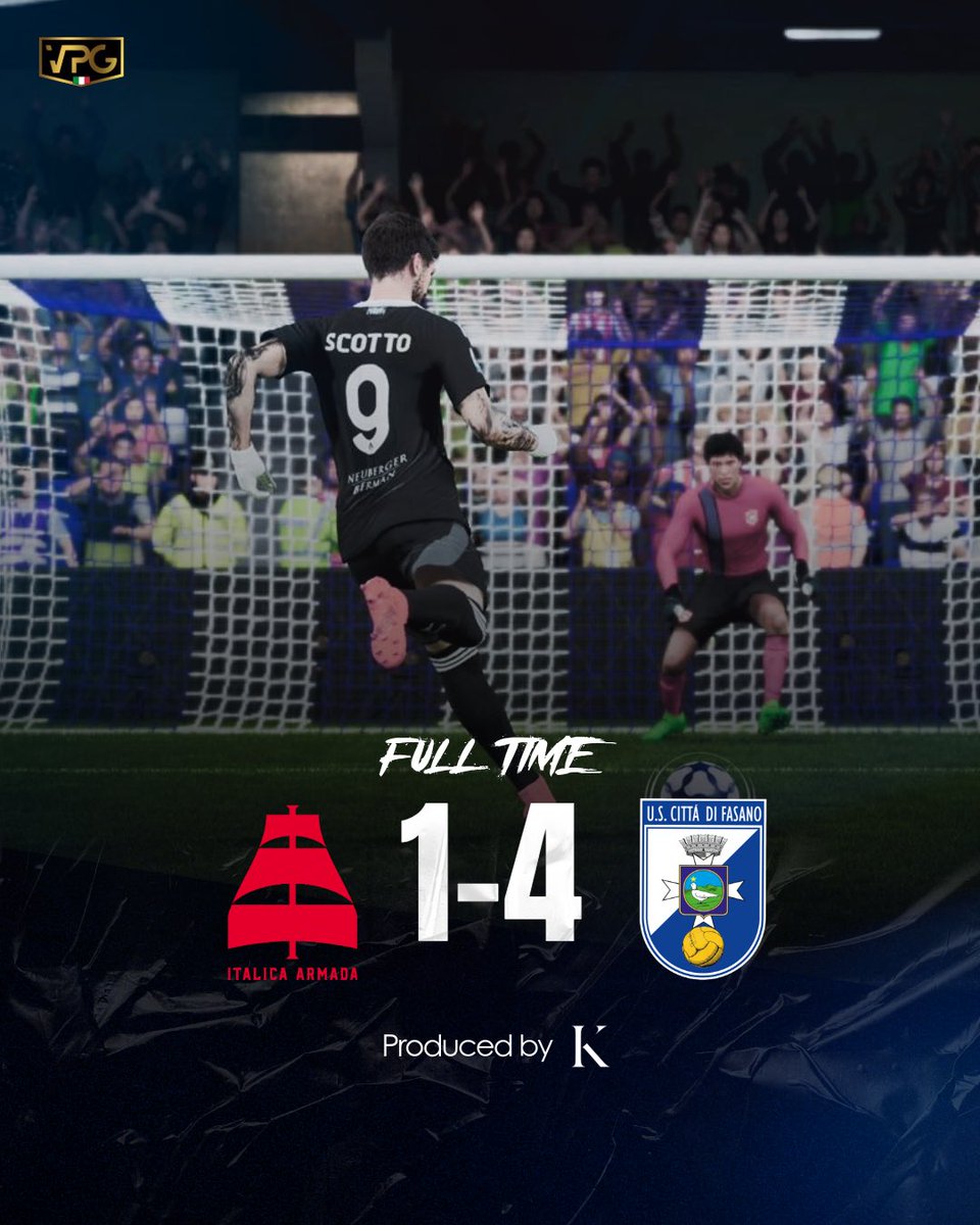 LT UsFasano eSport (Blackout) (@spi_blackout) on Twitter photo 𝐅𝐔𝐋𝐋 𝐓𝐈𝐌𝐄🔵⚪️
𝐂𝐡𝐞 𝐯𝐢𝐭𝐭𝐨𝐫𝐢𝐚!! 𝐒𝐚𝐥𝐞 𝐢𝐧 𝐜𝐚𝐭𝐭𝐞𝐝𝐫𝐚 <a href="/Scottoviic9/">Scottoviic9</a> 𝐜𝐨𝐧 𝐮𝐧𝐚 𝐭𝐫𝐢𝐩𝐥𝐞𝐭𝐭𝐚 , 𝐜𝐨𝐧𝐭𝐢𝐧𝐮𝐢𝐚𝐦𝐨 𝐜𝐨𝐬ì…
🏆| <a href="/VPGItaly/">VPG Italy 🇮🇹</a>
🆚| <a href="/ItalicaArmada/">Italica Armada</a>
✅| 4-1
⚽️| <a href="/Scottoviic9/">Scottoviic9</a> x3 , <a href="/CF_Gridd7/">CF_Gridd7</a>
👟| <a href="/Niko20089/">galaxy✈️</a> 𝐅𝐔𝐋𝐋 𝐓𝐈𝐌𝐄🔵⚪️
𝐂𝐡𝐞 𝐯𝐢𝐭𝐭𝐨𝐫𝐢𝐚!! 𝐒𝐚𝐥𝐞 𝐢𝐧 𝐜𝐚𝐭𝐭𝐞𝐝𝐫𝐚 <a href="/Scottoviic9/">Scottoviic9</a> 𝐜𝐨𝐧 𝐮𝐧𝐚 𝐭𝐫𝐢𝐩𝐥𝐞𝐭𝐭𝐚 , 𝐜𝐨𝐧𝐭𝐢𝐧𝐮𝐢𝐚𝐦𝐨 𝐜𝐨𝐬ì…
🏆| <a href="/VPGItaly/">VPG Italy 🇮🇹</a>
🆚| <a href="/ItalicaArmada/">Italica Armada</a>
✅| 4-1
⚽️| <a href="/Scottoviic9/">Scottoviic9</a> x3 , <a href="/CF_Gridd7/">CF_Gridd7</a>
👟| <a href="/Niko20089/">galaxy✈️</a>
