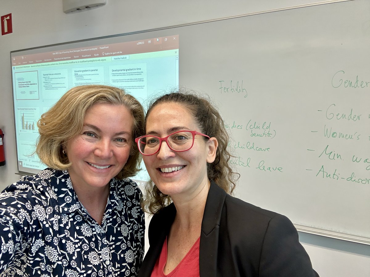 Ariel Kalil (@ariel_kalil) on Twitter photo Fabulous guest lecture today from <a href="/LibertadGonLu/">Libertad González</a> in our <a href="/HarrisPolicy/">Harris Policy</a> Barcelona PubPol study abroad program. We gained so many new insights from Libertad's creative research on the effects of paternity leave in Spain on gender equality, fertility, and children's development. Fabulous guest lecture today from <a href="/LibertadGonLu/">Libertad González</a> in our <a href="/HarrisPolicy/">Harris Policy</a> Barcelona PubPol study abroad program. We gained so many new insights from Libertad's creative research on the effects of paternity leave in Spain on gender equality, fertility, and children's development.