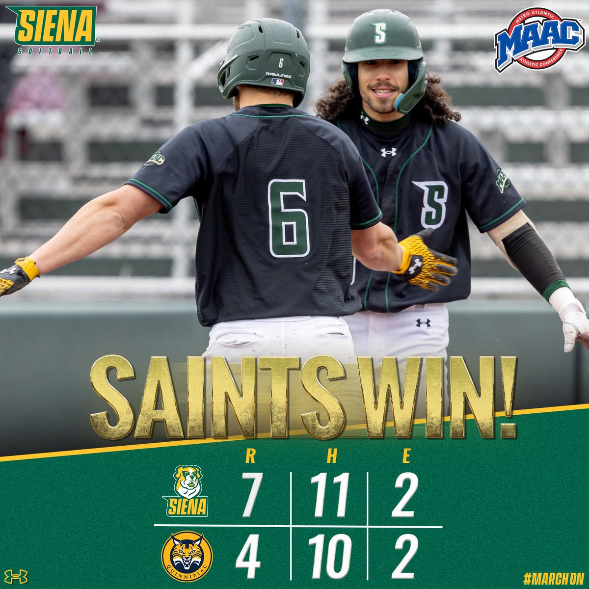 ⚾️ Coming home with a crucial series win 😤👏

#MarchOn x #MAACBaseball