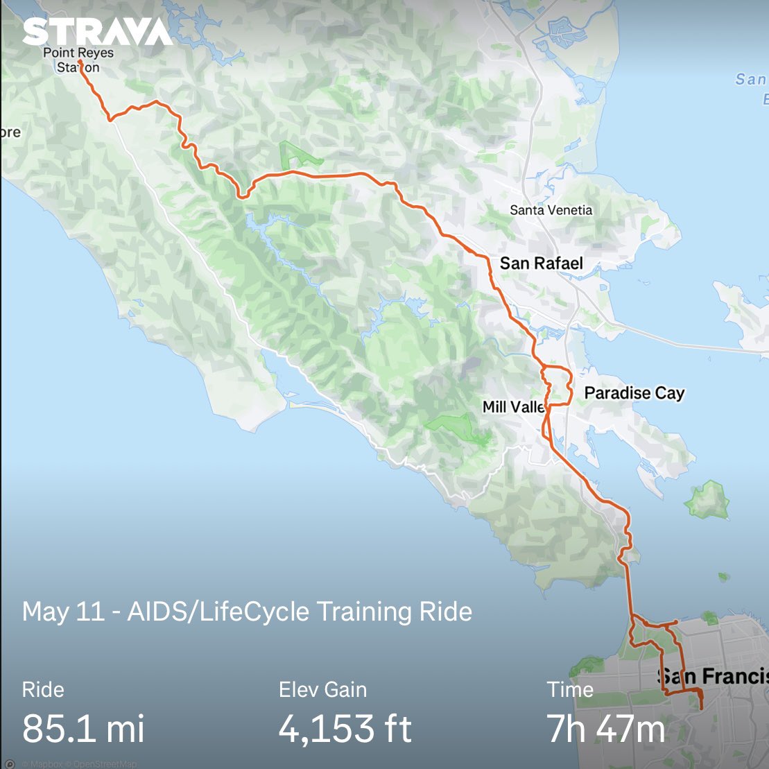 Rode 85 miles to Point Reyes yesterday 🚴🏻‍♂️ In less than 3 weeks, I ride the final AIDS/LifeCycle, 7 days, SF to LA, to support HIV services. I'm so close to my fundraising goal. Help if you can ❤️
👉 giving.aidslifecycle.org/index.cfm?fuse…