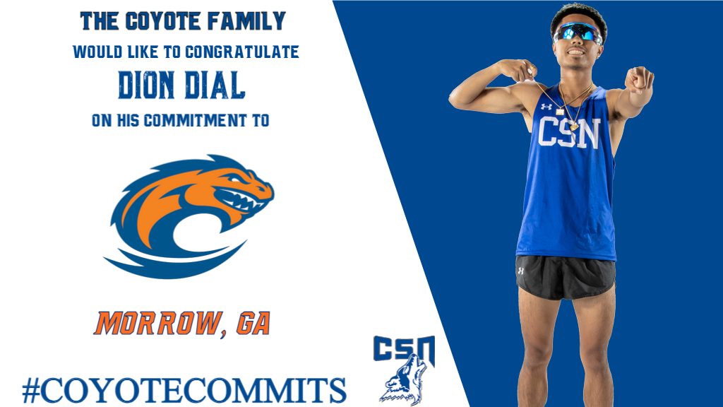 The Coyote Family is excited to congratulate Dion Dial on his commitment to continue his academic and athletic career with Clayton State University in Morrow, GA. 
🐺🎽👟➡️🟠🔵🎽👟 #LochIn #CoyoteCommits
