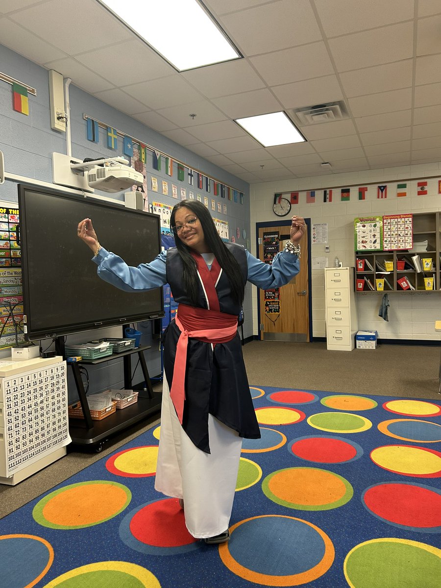 Today was Disney Day at school. Keeping up with my heritage, I was Mulan.