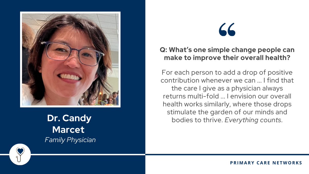 Family physicians like Dr. Candy Marcet lead with compassion and inspire us to do the same. Small acts, done with intention, can lead to lasting impact! 🌱 Thank you Dr. Marcet!💙 #PhysicianAppreciation