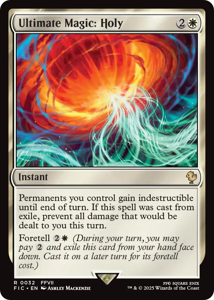 refocusmateria's tweet image. Ultimate Magic: Holy 🌎
#MTGxFINALFANTASY