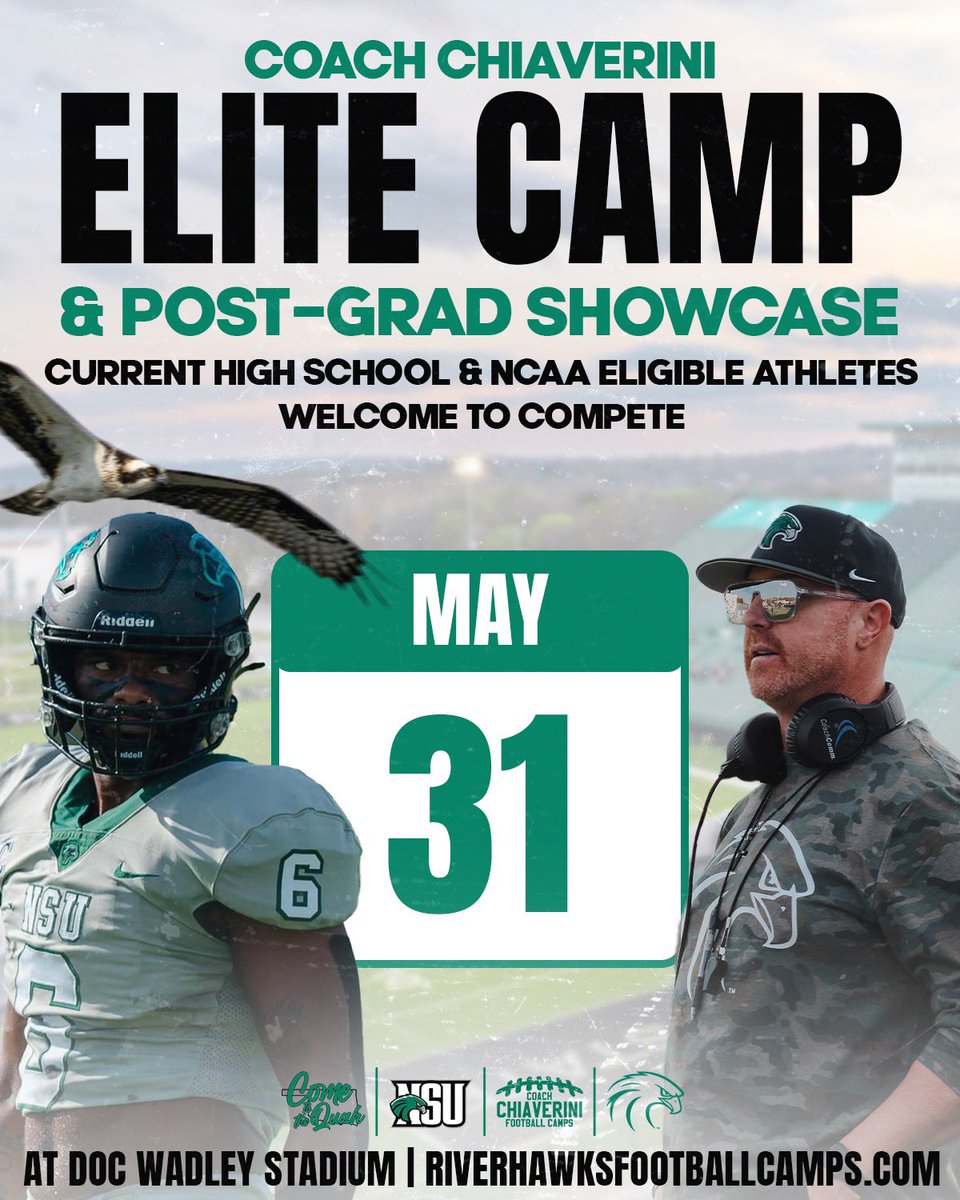 May 31st will be a big day in the Quah!!! Open to all current high school players and high school graduates looking for an opportunity!!!!! 🔥🦅🔥🦅🔥🦅🔥

#Come2TheQuah #TheNest26 🧩🧪