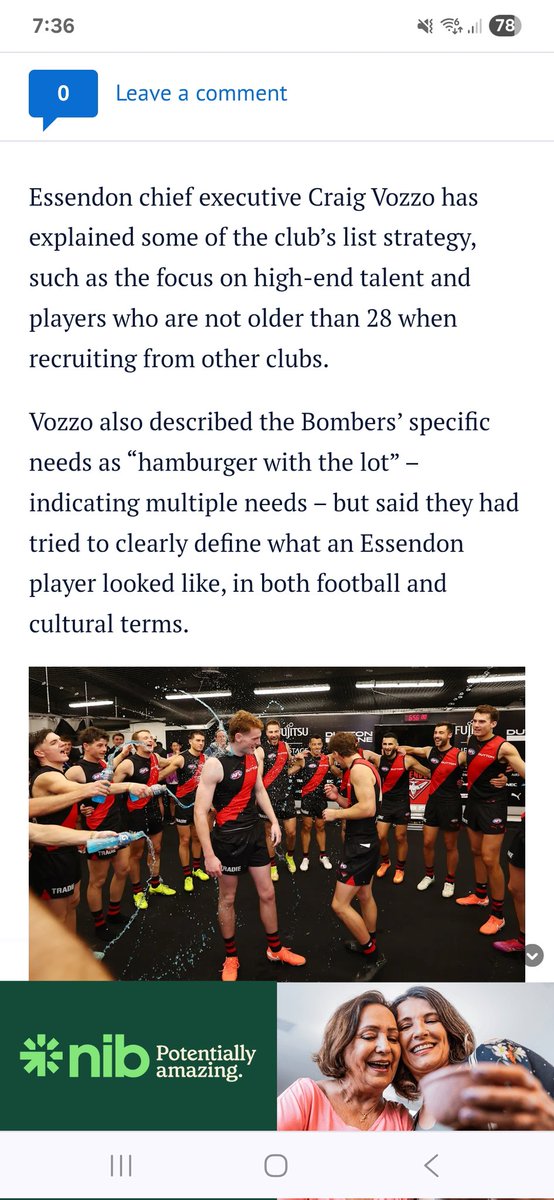 PatrickRyen's tweet image. Article in Today's AGE by @JakeNiallTHEAGE Interview with our CEO Craig Vozzo -
 
"Bombers order ‘burger with lot’ as hunger grows for success."

Article below for those without a subscription 
#GoDons
#Podcastmafia
🖤❤️👊