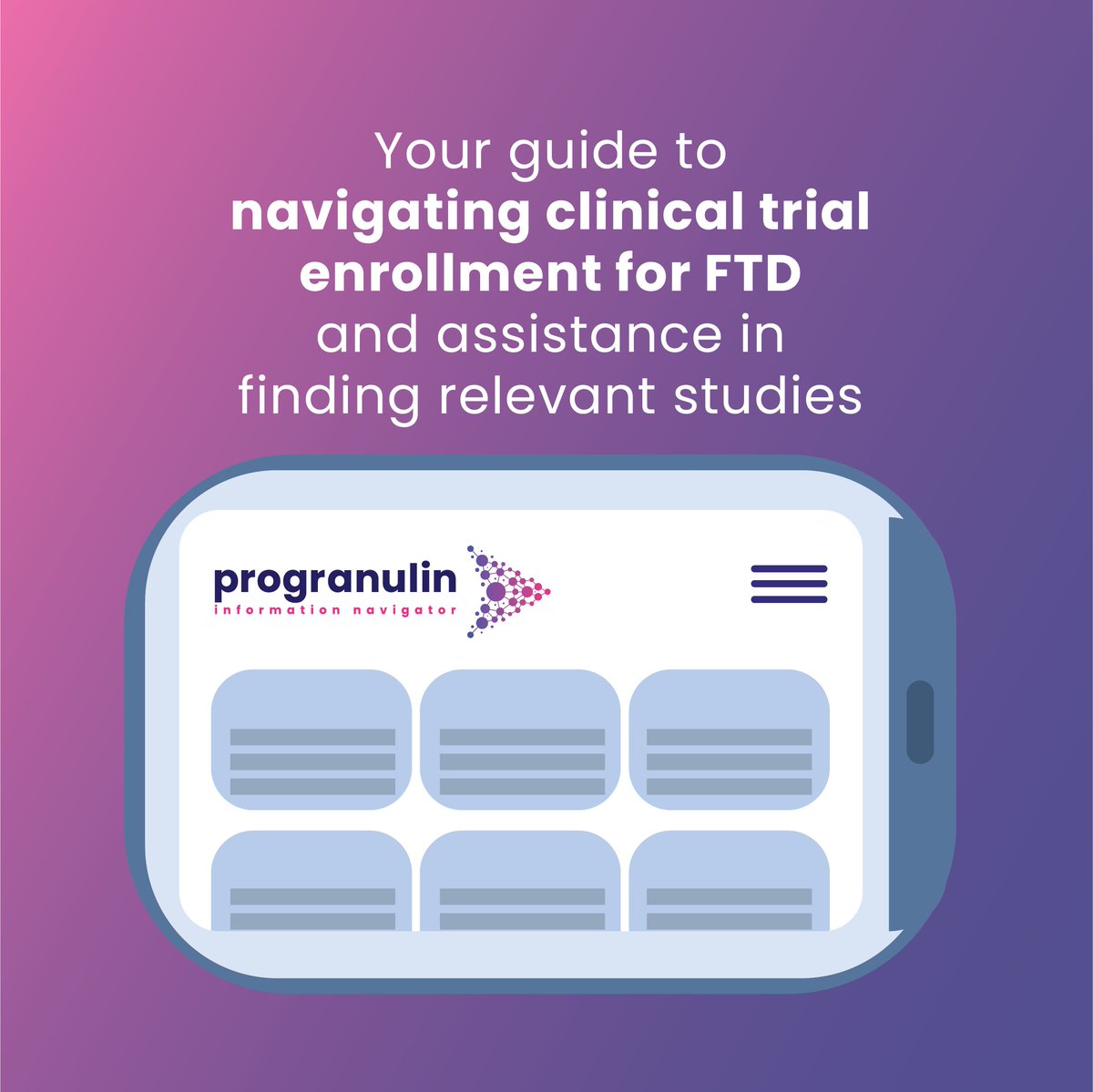 Thinking about joining a clinical trial for FTD? 🧬
You're not alone—we break down the steps to help you feel informed and supported.
Start here 👉 progranulinnavigator.org/individuals-an…
#FTD #GeneticTesting #ClinicalTrials #Neurodegeneration #FamilySupport #FTDResearch