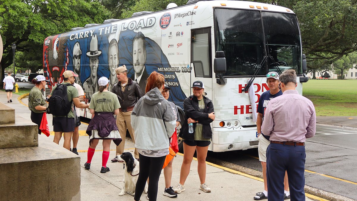 Carry The Load visited campus today as part of its mission to honor and remember our nation’s heroes throughout the entire month of May. Thank you for raising awareness of the sacrifices made by our military veterans.